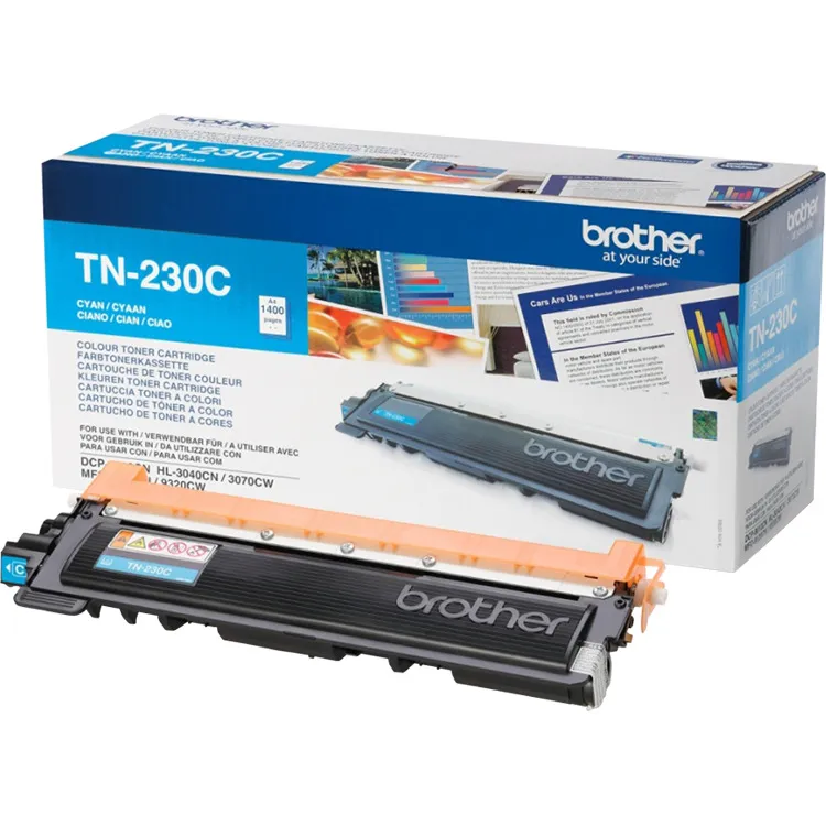 Brother TN-230C tonercartridge cyaan, foto 2