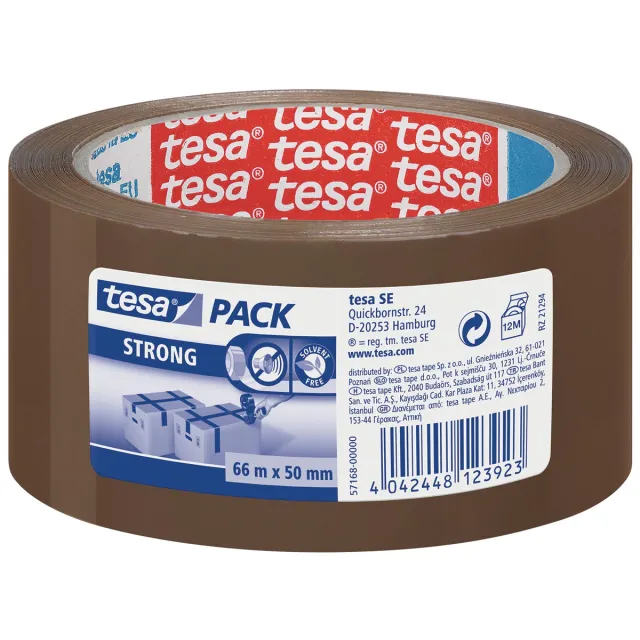 Tesa Verpakkingstape - Bruin - 66m X 50mm