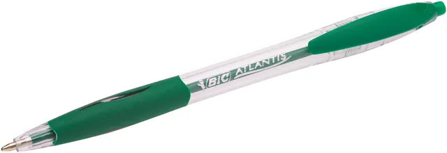 Bic Balpen Bic Atlantis classic grip clic medium groen