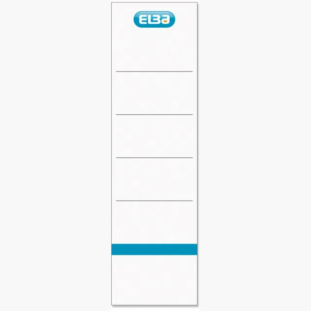 Elba rugetiketten, ft 19x5,9 cm, wit 10 st