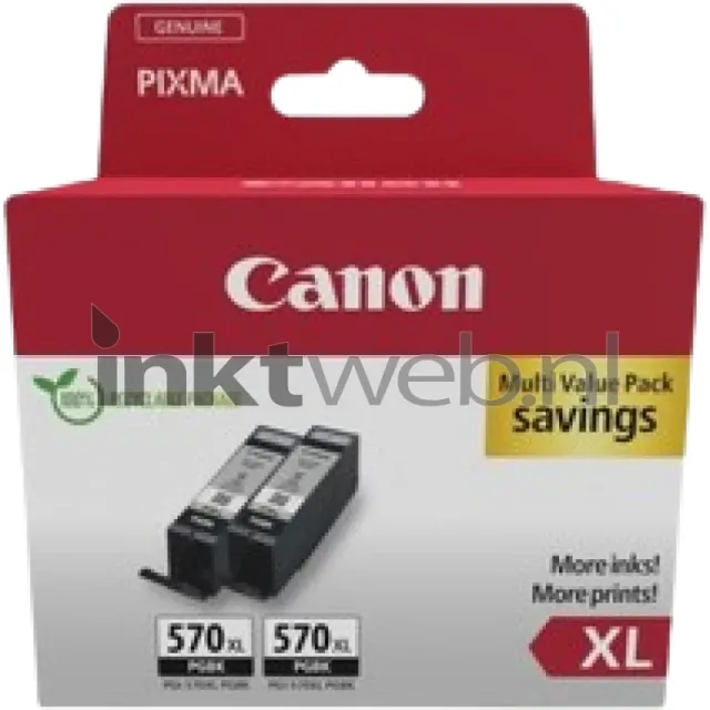 Canon PGI-570XL 2-pack zwart (Origineel Hoge Capaciteit)