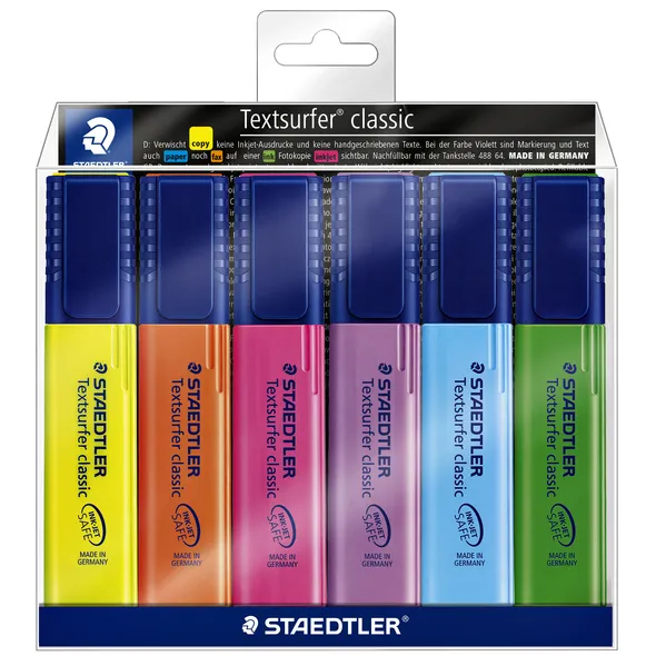 Staedtler Markeerstift Staedtler 364 Textsurfer assorti 6 stuks