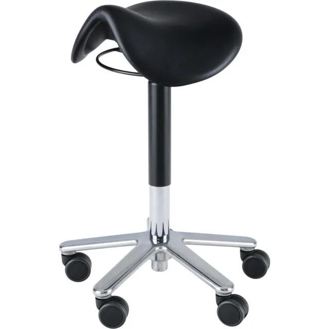 Wesjon PEB5050-3D - 3D flexibele kop - zadelkruk - wielen - beweegt met u mee zwart
