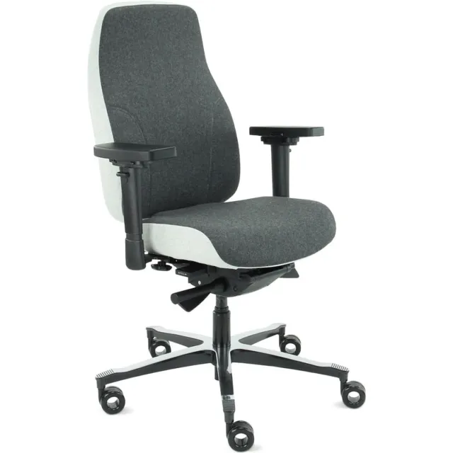 Sit And Move Therapod X2 - Middengrijs/Ashgrey Facet Wol - Bureaustoel X2 - Grijs