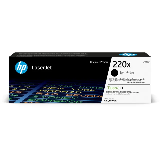 Hp toner 220X, 7.500 pagina's, OEM W2200X, zwart