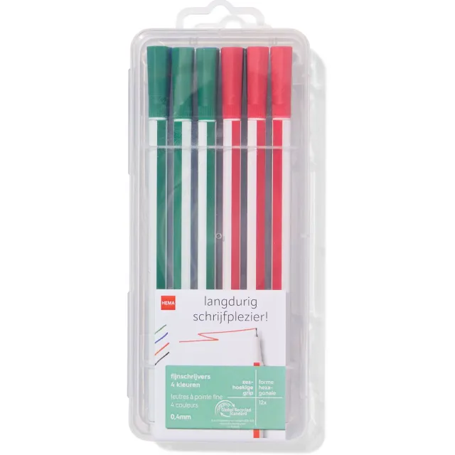 HEMA Fijnschrijvers - 12 stuks