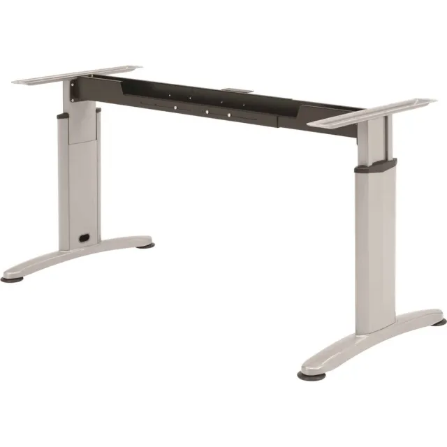 ABC Kantoormeubelen Hoogte verstelbare rechthoekige T-poot vergadertafel Work 200x100cm bladkleur Halifax Eiken framekleur Wit (RAL9010) Wit (RAL9010)/Halifax Eiken