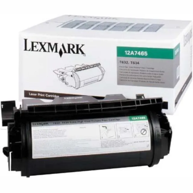 Lexmark Tonercartridge T632/634 zwart 12A7465