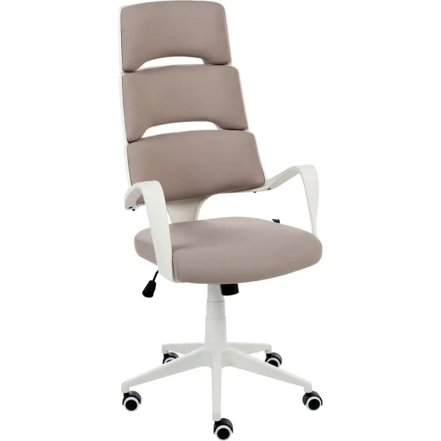 Beliani GRANDIOSE - Bureaustoel - Taupe - Polyester Beige