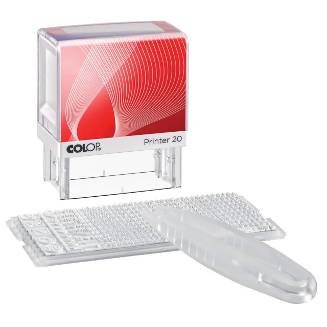 Colop doe-het-zelf stempel Printer 20, max. 4 lijnen tomaat