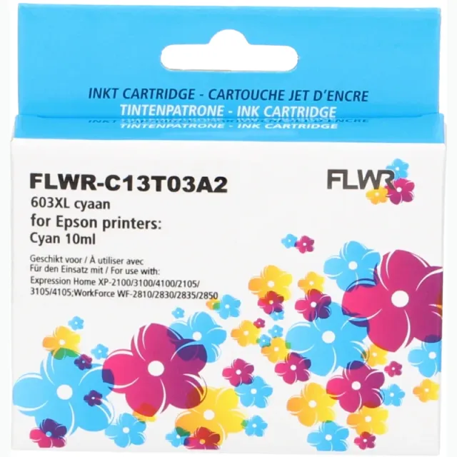 FLWR Epson 603XL cyaan (Huismerk (compatible))
