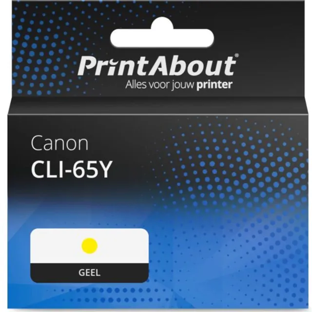PrintAbout huismerk Inktcartridge CLI-65Y Geel geschikt voor Canon