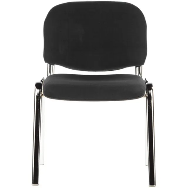hjh office XT 600 - Bureaustoel - Conferentiestoel - Bezoekersstoel - Zwart / chroom