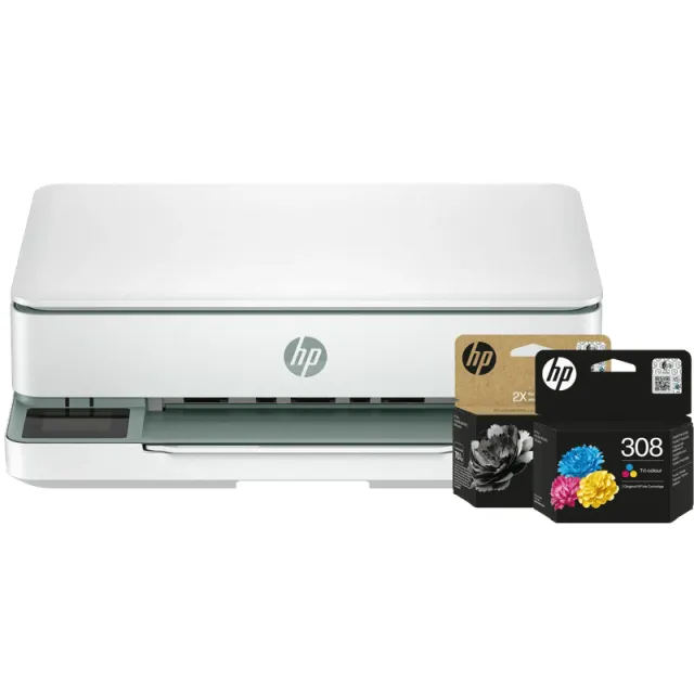 Hp ENVY 6130e + 1 extra zwarte XL + 1 kleuren cartridge