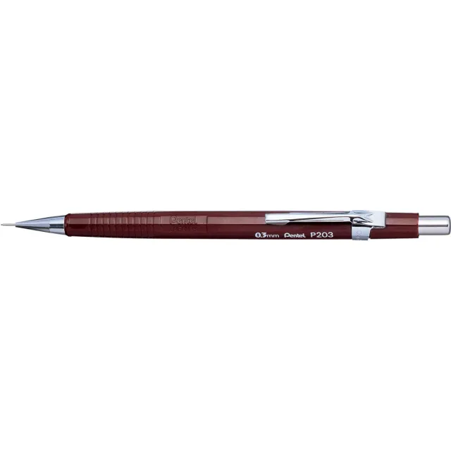 Pentel vulpotlood voor potloodstiften: 0,3 mm, bruine houder