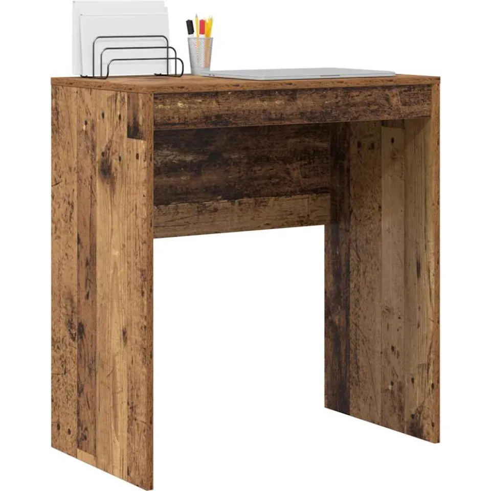 vidaXL Bureau Oudhout 70 x 40 x 76 cm bruin, foto 3