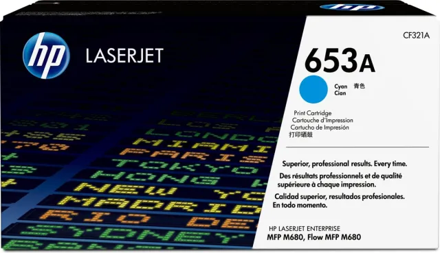 HP 653A - Tonercartridge / Cyaan