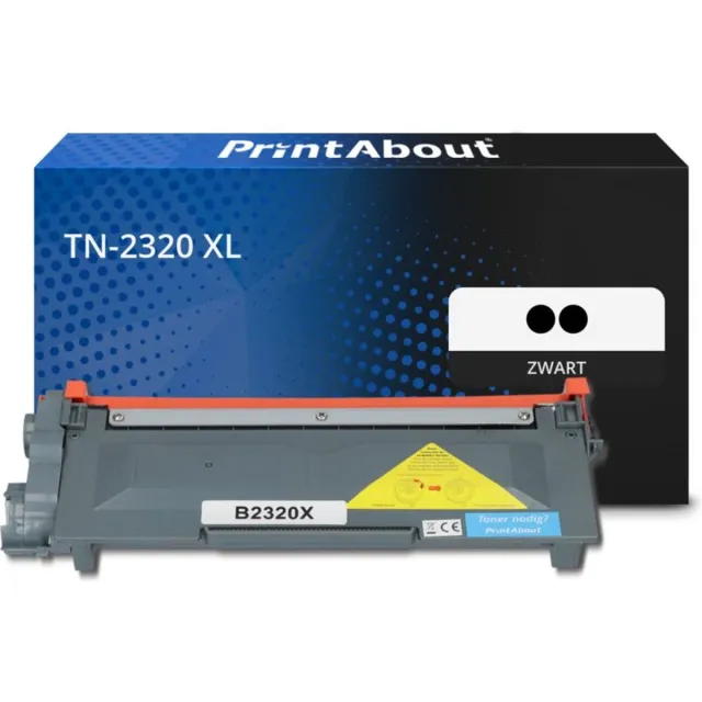 PrintAbout huismerk Toner TN-2320 XL Zwart Multipack Extra hoge capaciteit geschikt voor Brother