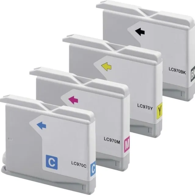 InktDL Huismerk geschikt voor Brother LC-970 XL inktcartridges - DCP-135C - DCP-150C - DCP-153C - DCP-157C - MFC-235C - MFC-260C Multipack 4 Cartridges