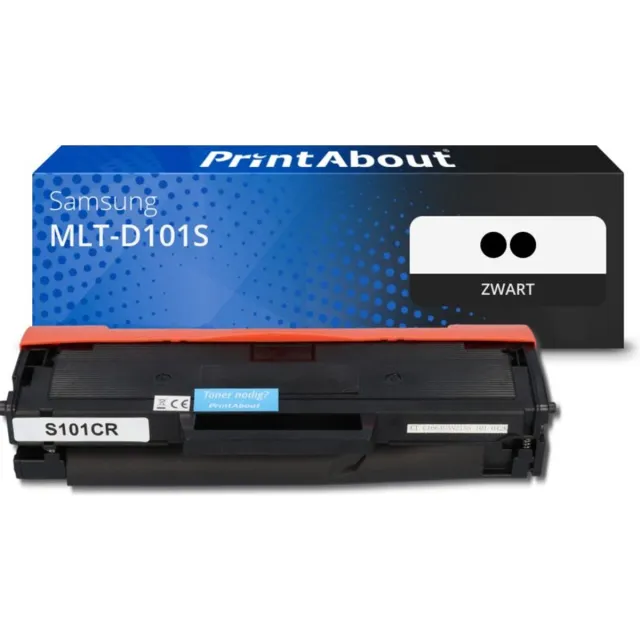 PrintAbout Alternatief voor de Samsung MLT-D101S / Zwart 2 Pack