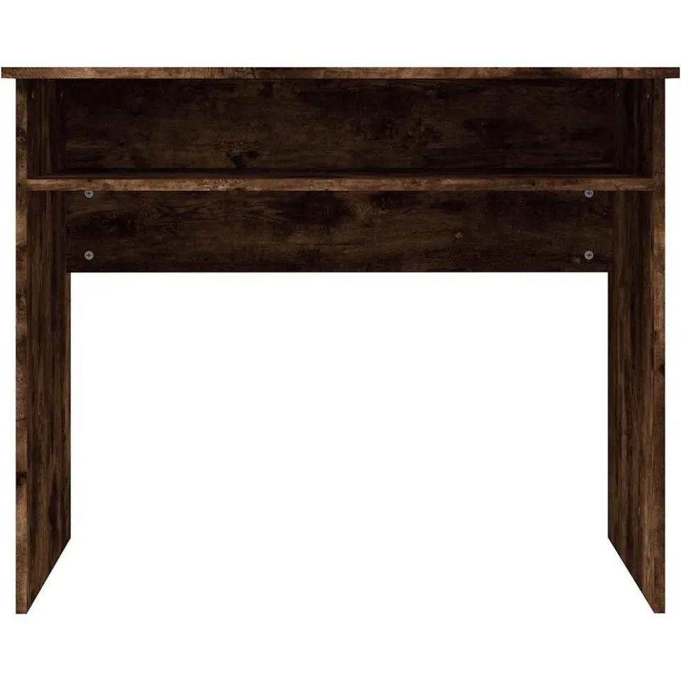 vidaXL Bureau 90x50x74 cm bewerkt hout gerookt eikenkleurig Bruin