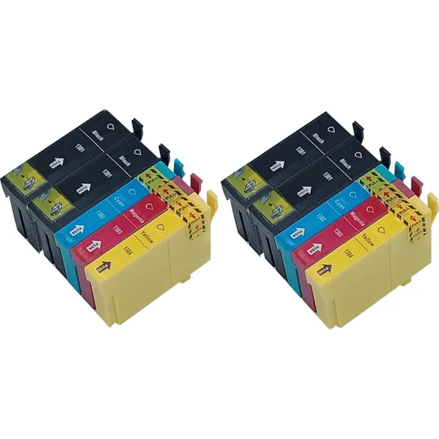 KATRIZ huismerk ink Epson 4x T1301 Zwart + 2x T1302 Cyaan + 2x T1303 Magenta + 2x T1304 Geel | 10 stuks Zwart, Cyaan, Magenta, Geel