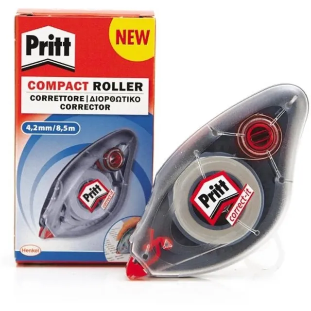Pritt Compact Roller 4.2 mm x 8.5 m. (conf.10) correctie film/tape 8,5 m Transparant 10 stuk(s)
