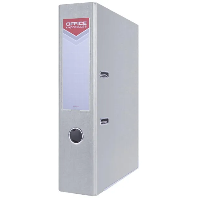 Office Products ordner, voor A4, uit karton, rug van 7,5 cm, grijs