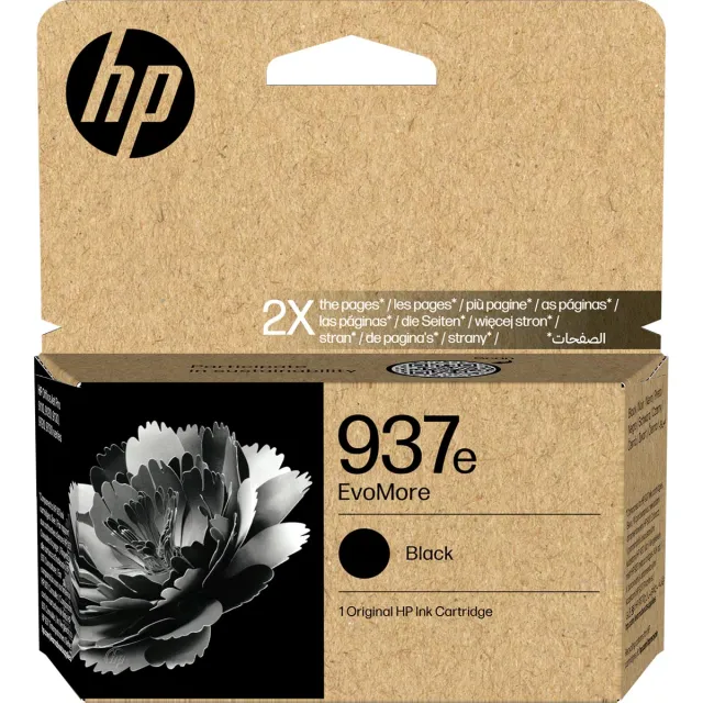 HP inktcartridge 937e, 2.500 pagina's, OEM 4S6W9NE, zwart