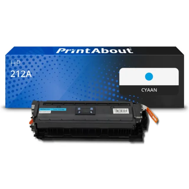 PrintAbout huismerk Toner 212A (W2121A) Cyaan Geschikt voor HP