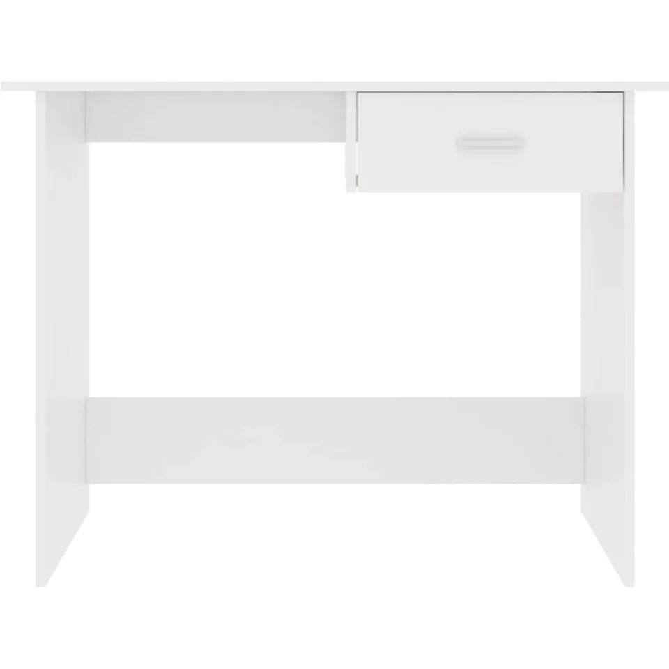 vidaXL Bureau 100x50x76 cm bewerkt hout wit