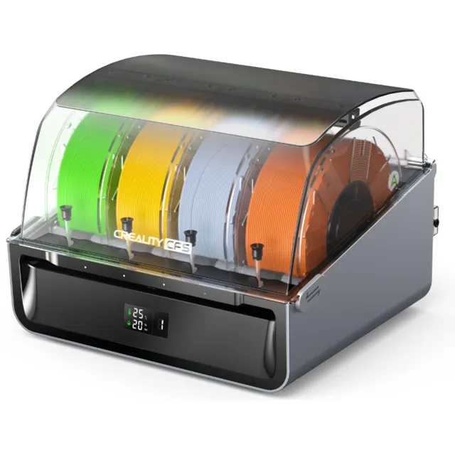 Creality CFS Multicolor Filamentsysteem 3D-Printer - 4 Spoelen - Tot 16 Kleuren - RFID - Vochtwerende Opslag - Zwart