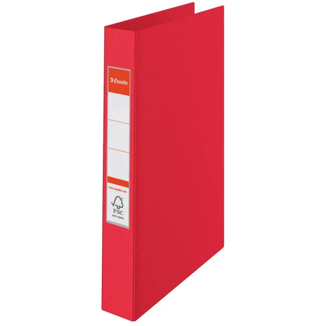 Esselte ringmap Vivida rood, 2 ringen