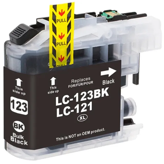 Inktkenners Inktcartridge 1x Zwart Geschikt voor Brother LC123 / LC-123XL DCP J132W J152W J172W J4110DW J552DW J752DW MFC J245 J4410DW J4510DW J4610DW J470DW J4710DW J650DW J6520DW J6720DW J6920DW J870DW