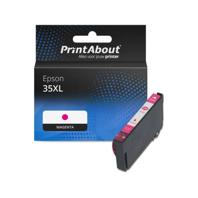 PrintAbout huismerk Inktcartridge 35XL (C13T35934010) Magenta Hoge capaciteit Geschikt voor Epson