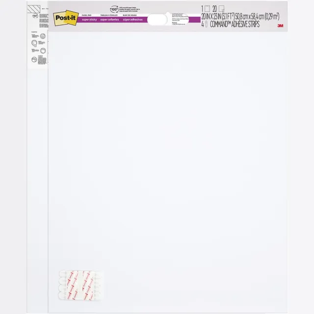 Post-it Wall/table Pad, ft 58,4 x 50,8 cm, pak van 2 x 20 vel