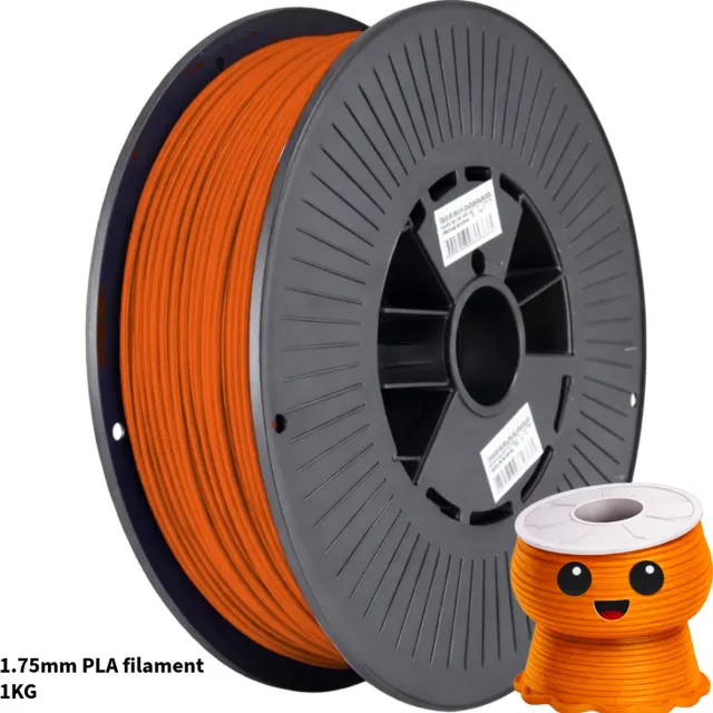 3Dvoordeel.nl Oranje PLA+ 3D Printer Filament 1.75 mm - Hoge Kwaliteit en Duurzaam - Compatibel met Creality, Bambu Lab, Esun en Andere 3D Printers - Perfect voor 3D Printen van Prototypes, Modellen en Accessoires - voor Professioneel en Thuisgebruik