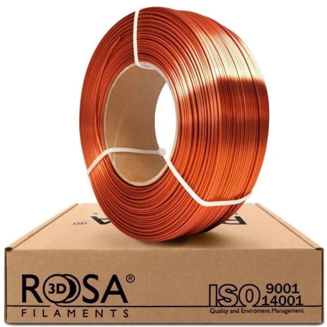 ROSA3D PLA silk Koper 1,75 mm 1 kg Refill Filament