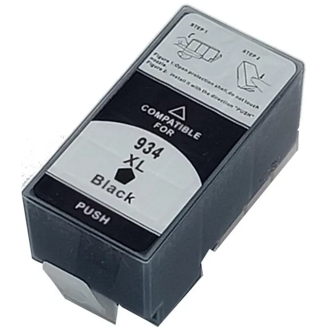 KATRIZ huismerk voor|HP 934XL BK|25.5ml - Met chip Zwart
