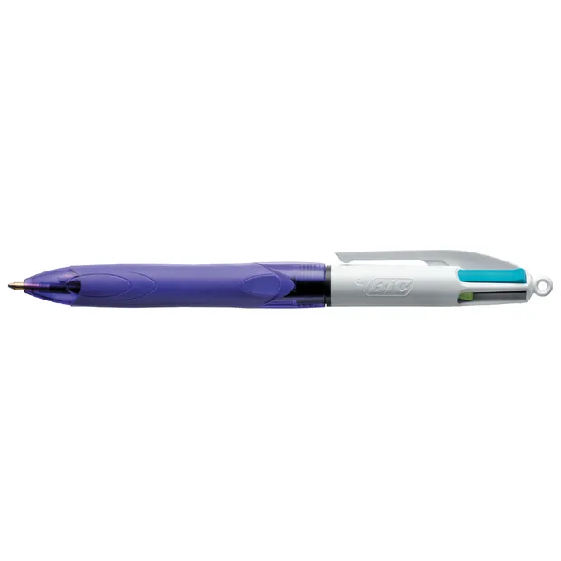 Bic Balpen Bic 4kleuren grip fashion medium paars