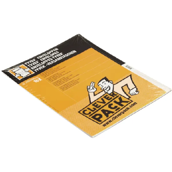 Cleverpack Envelop CleverPack Tyvek E4 305x394mm zelfklevend wit pak à 10 stuks