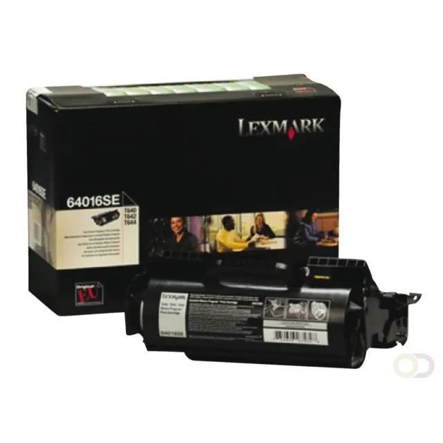 Lexmark Tonercartridge zwart return program - 6000 pagina's - 64016SE