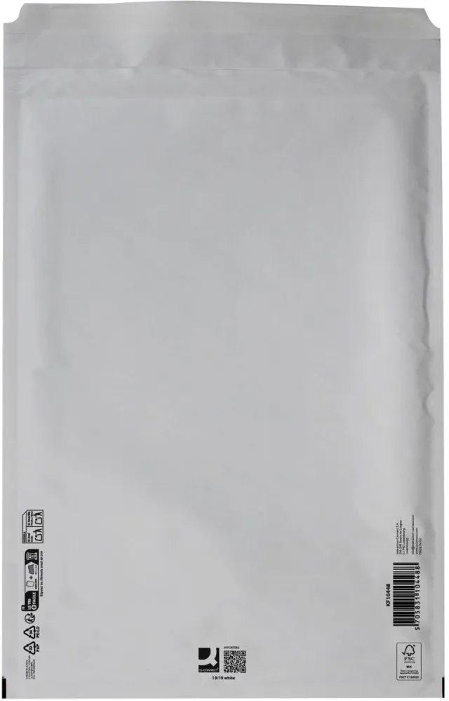 Q-CONNECT luchtkussenenveloppen, wit, 9-I, 320 x 455 mm, doos van 50 stuks