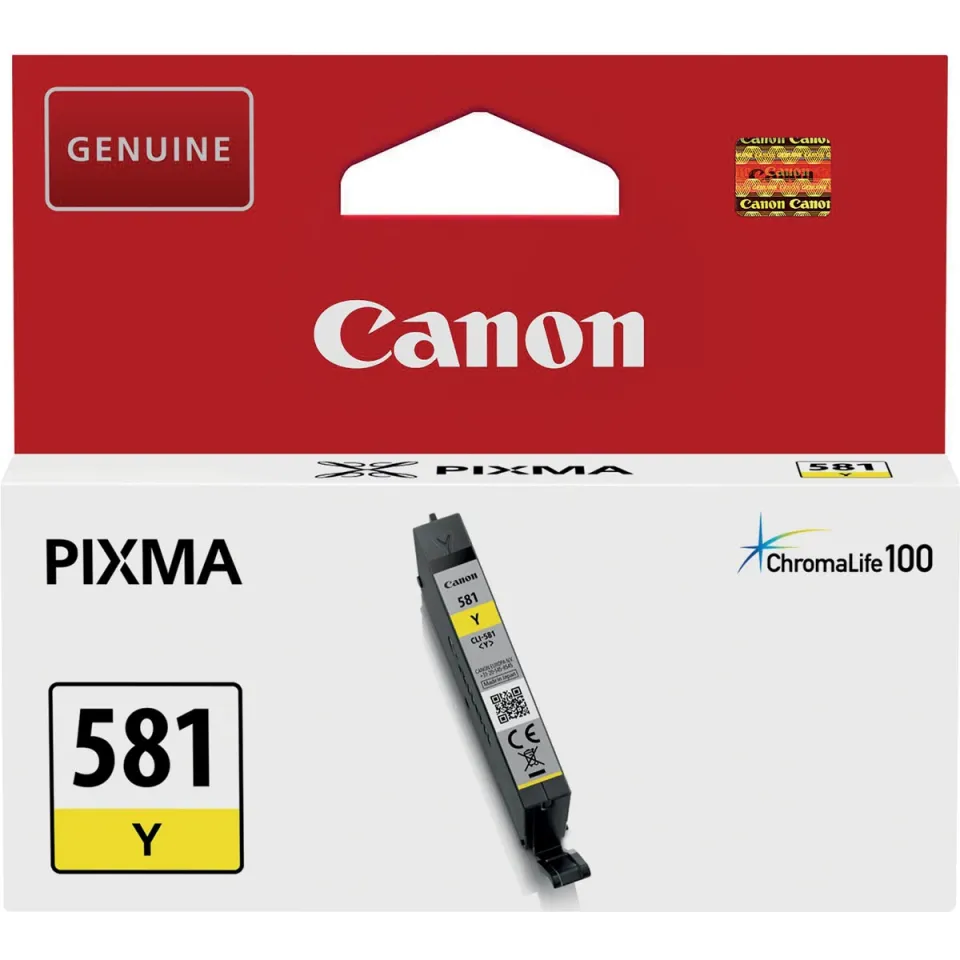 Canon CLI-581 inktcartridge photo blue geel