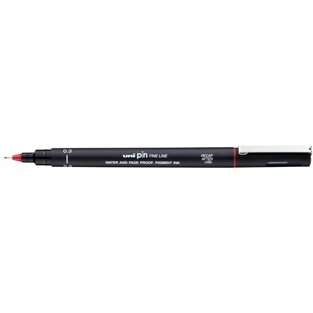 Uni-ball Fineliner Uni-ball Pin 0,3mm rood