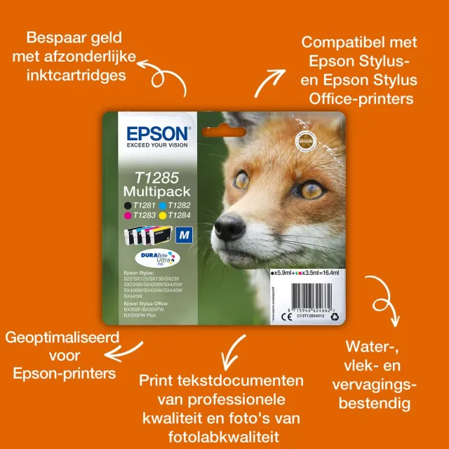 Epson T1282 3.5ml Cyaan inktcartridge