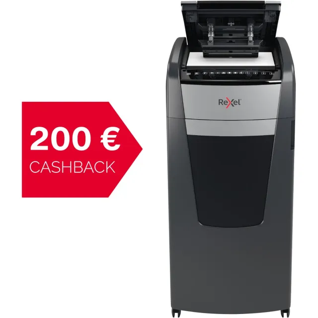 Rexel Optimum Auto+ 600M papiervernietiger zwart