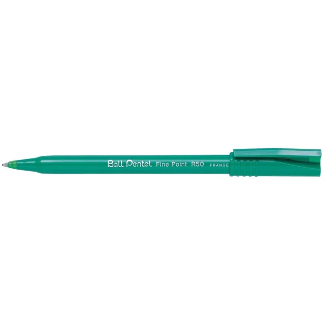 Pentel Roller Ball R50/R56 groen, medium schrift