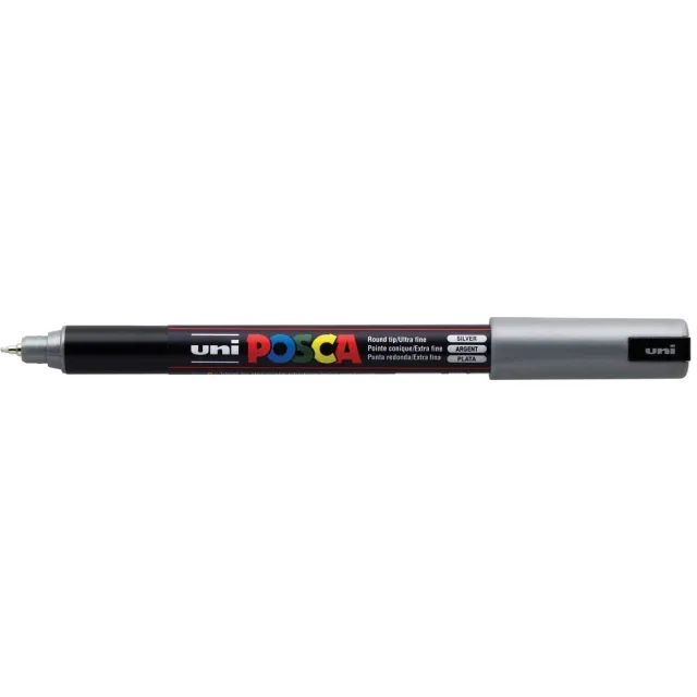 Uni POSCA paintmarker PC-1MR, 0,7 mm, zilver