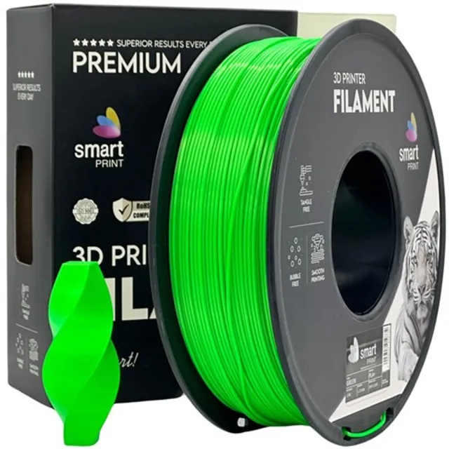 smartPRINT PLA+ Green 1.75mm 1kg Groen
